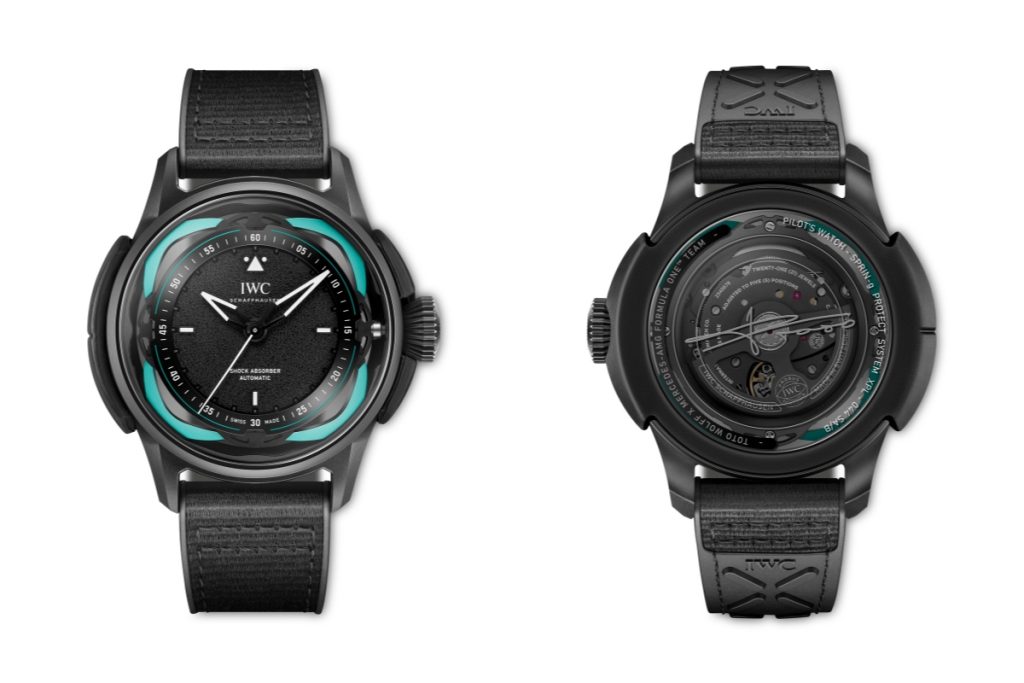 Big Pilot’s Watch Shock Absorber XPL Toto Wolff x Mercedes-AMG PETRONAS Formula One Team on a black rubber strap