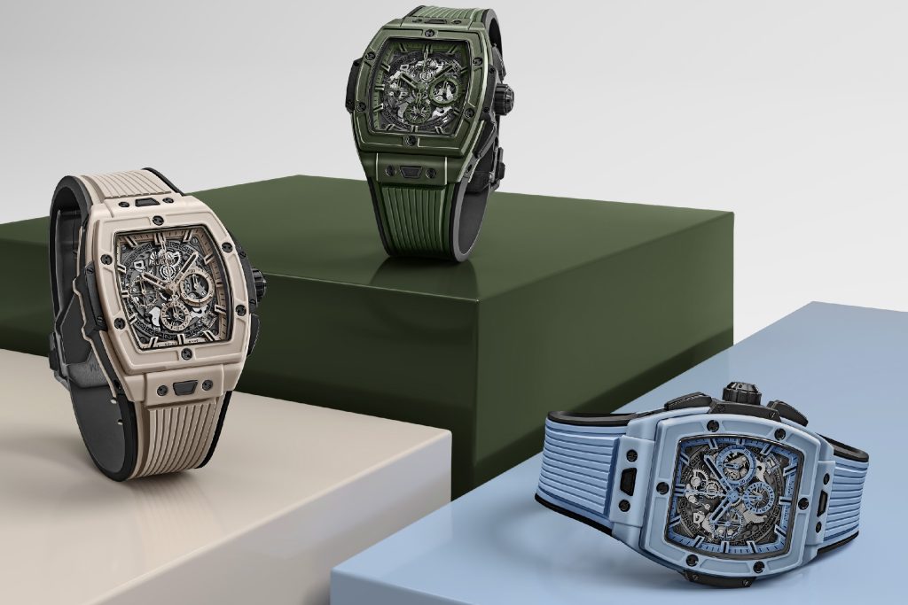 2025 Hublot release: Spirit of Big Bang in three microblasted ceramic hues