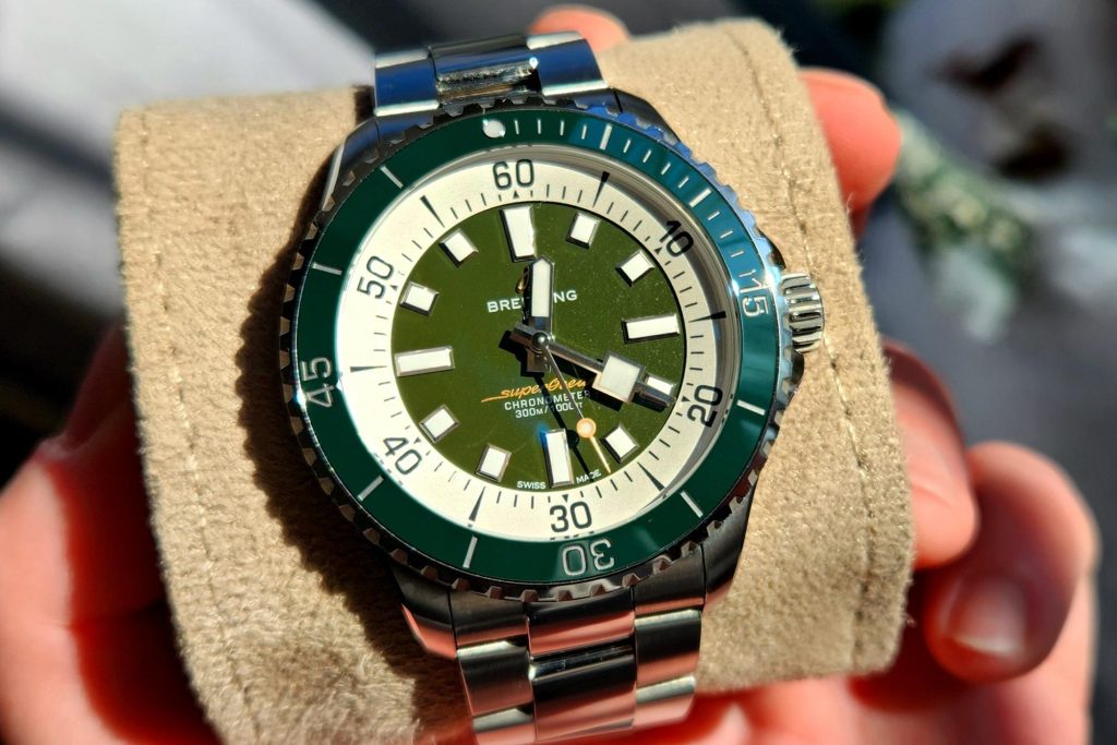 Breitling SuperOcean 44 with green dial