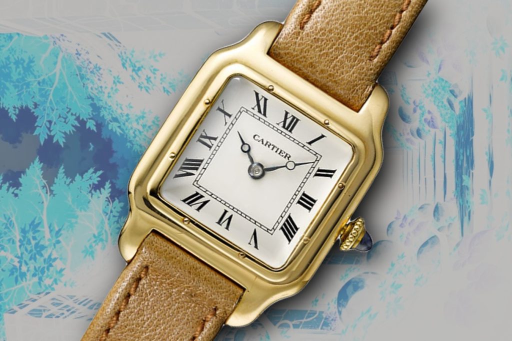 Vintage Yellow Gold Cartier Santos