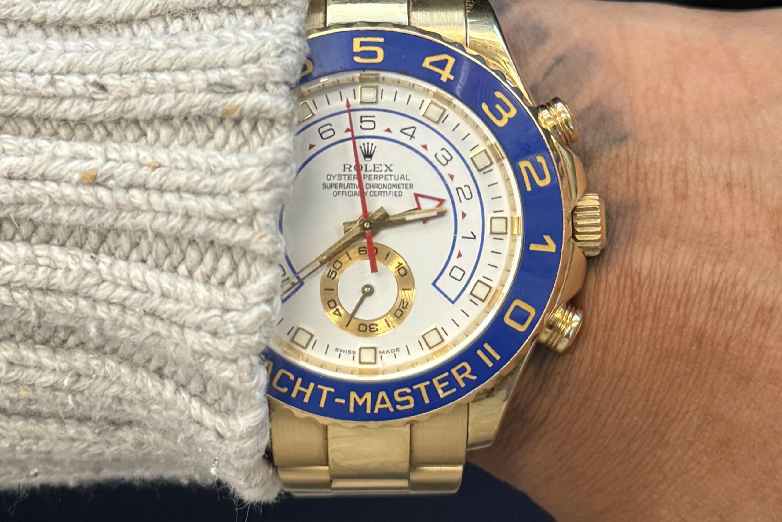 An early (2007-2008) yellow gold Rolex Yacht-Master II