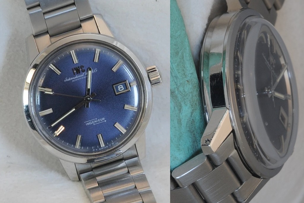 Ref. 866AD IWC Ingenieur with rare blue dial