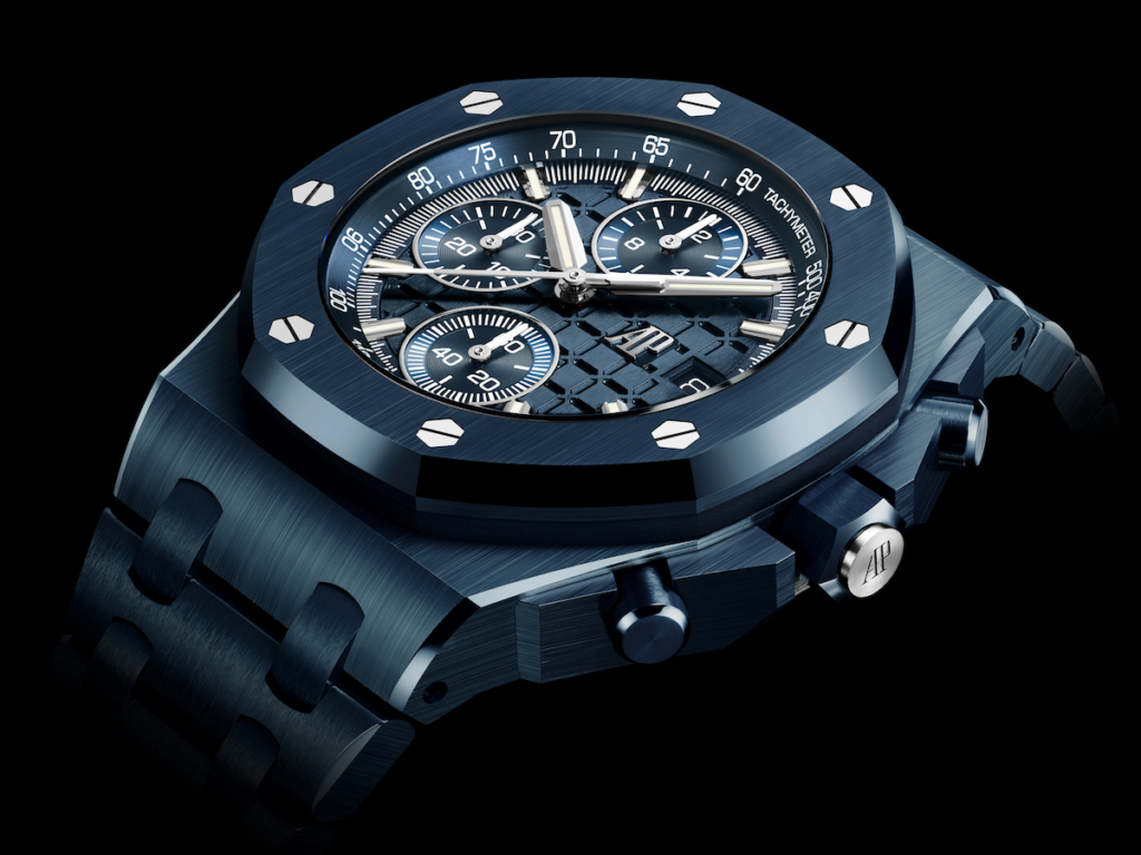 Royal Oak Offshore 26238CD.OO.1300CD.01 in "Bleu Nuit, Nuage 50" ceramic