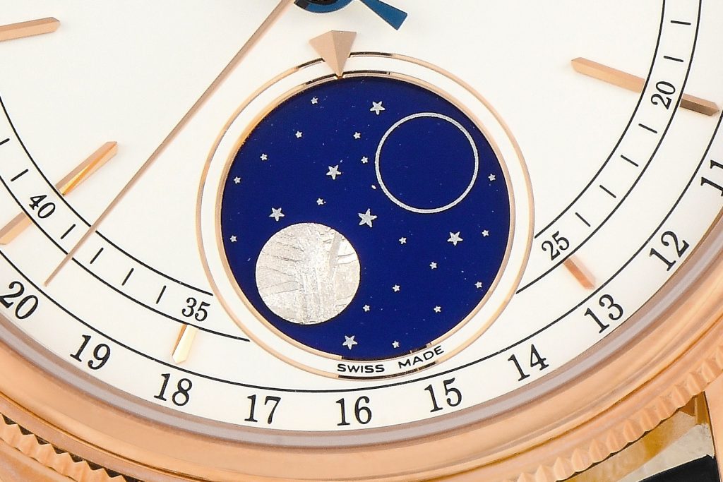 Rolex Cellini Moonphase subdial close up