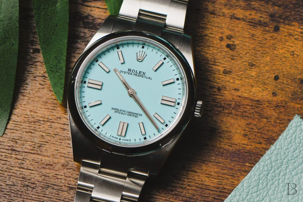 Rolex Oyster Perpetual 41 in turquoise