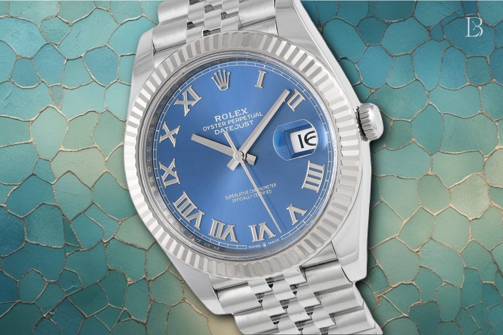 Rolex Datejust 41 ref. 126334 with Azzurro Blue dial