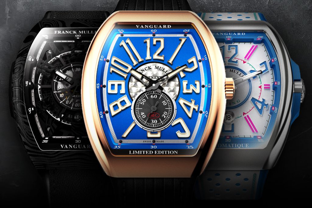 Three Franck Muller Vanguard watches