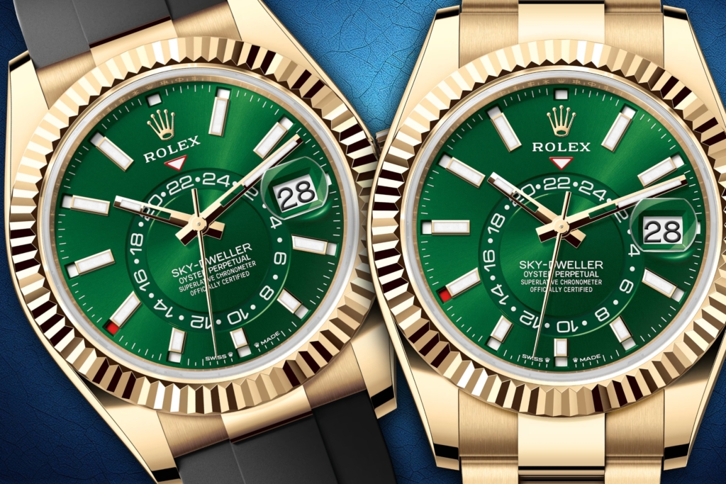 YG Rolex Sky-Dwellers get a green dial for 2025