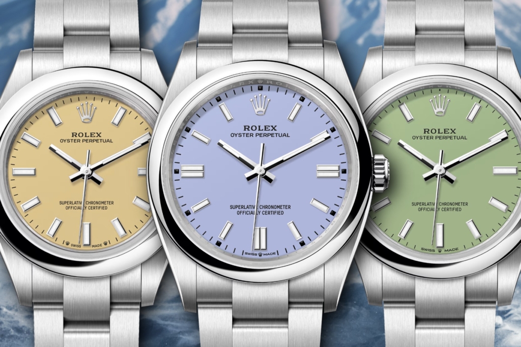 Beige OP28, Lavender OP36, and Pistachio OP31