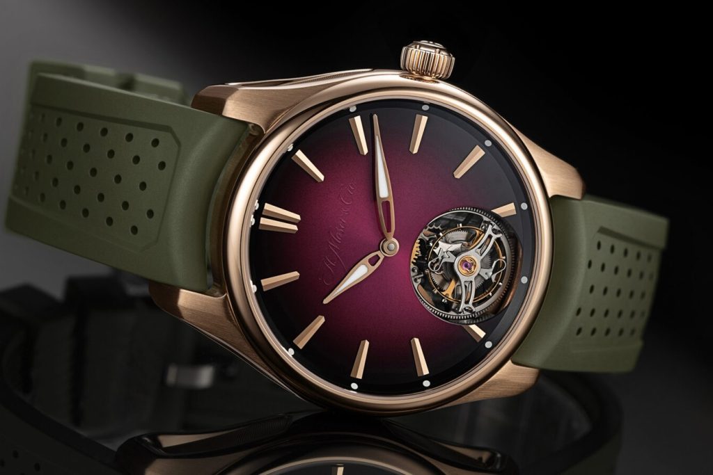 The burgundy colorway is new for 2025 but this H. Moser model has existed since 2018