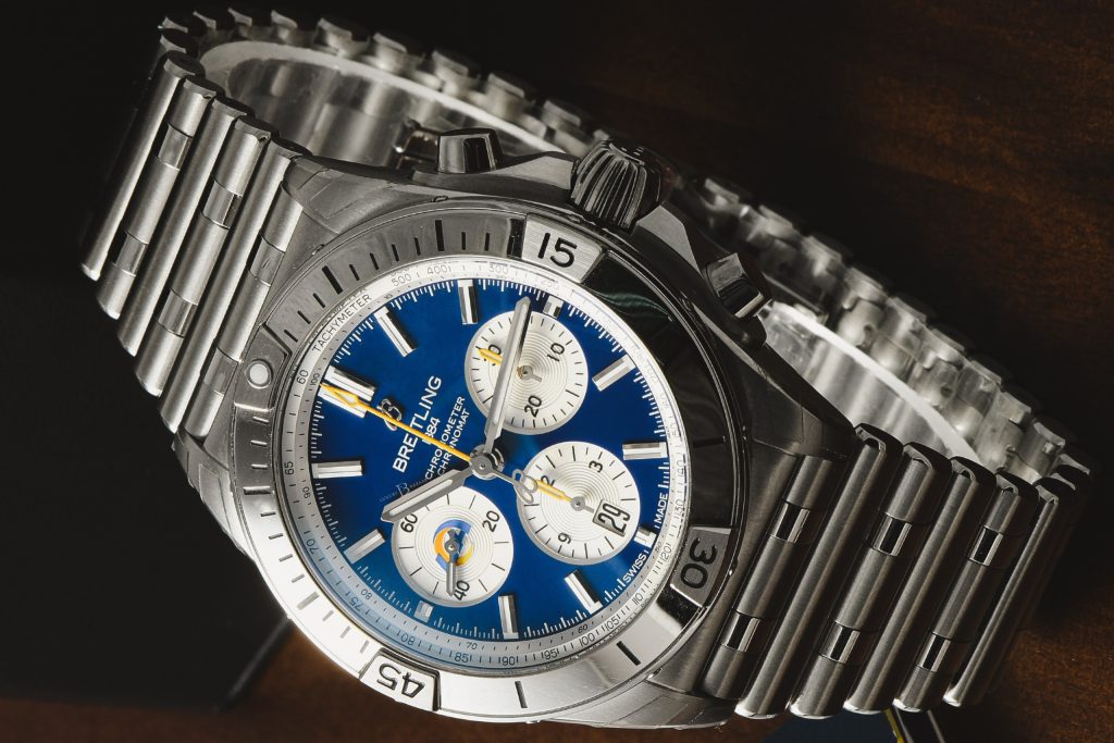 The Chronomat B01 42 NFL Los Angeles Rams Edition