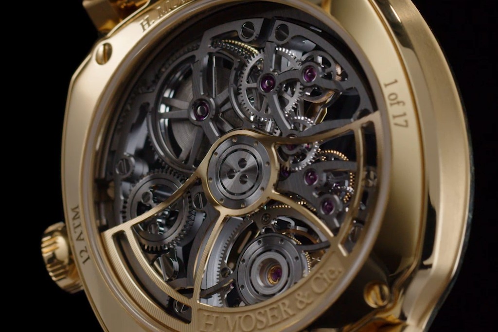 This 2025 H. Moser & Cie release features beautiful diamond anglage