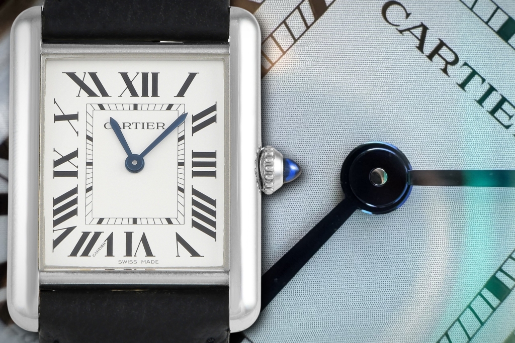 Large Cartier Tank Must Solarbeat V1 and V2
