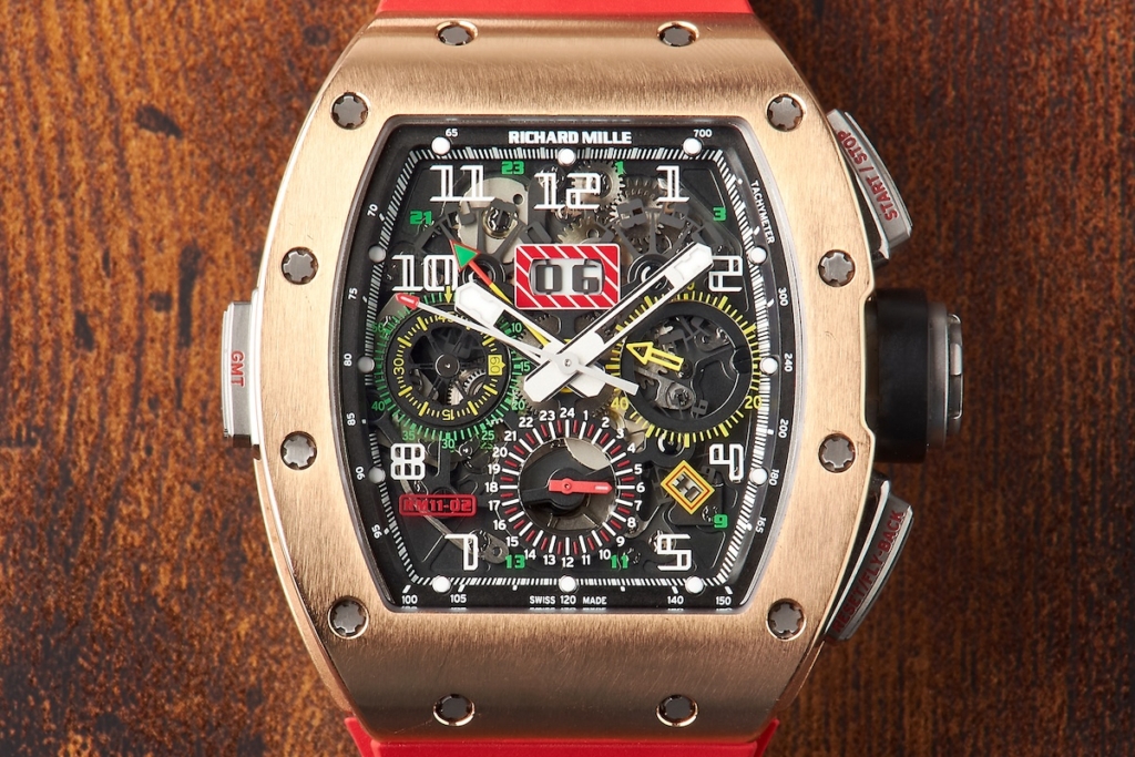 Rose gold RM 11-02 Automatic Flyback Chronograph Dual Time Zone