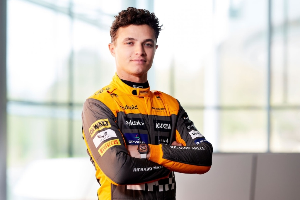Lando Norris with his RM 67-02 "McLaren" (Image: Richard Mille)