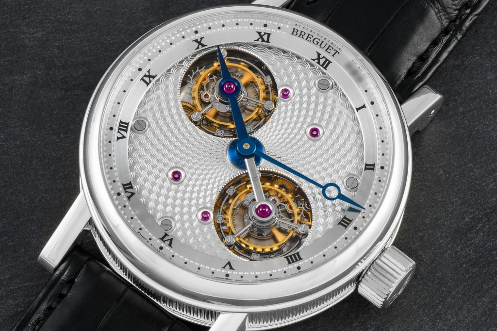 The Classique Double Tourbillon 5347 in platinum commands higher prices than almost any other Breguet watch