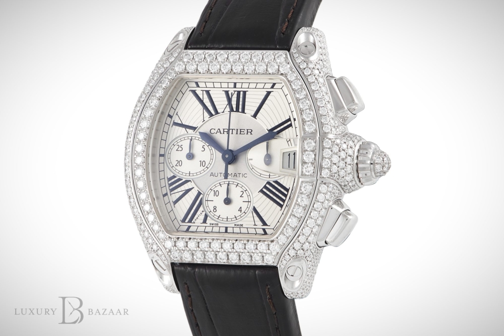 Cartier Roadster XL Chronograph in white gold