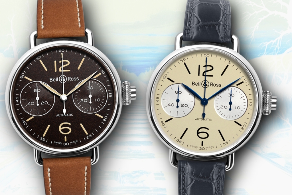 Two monopusher chronographs
