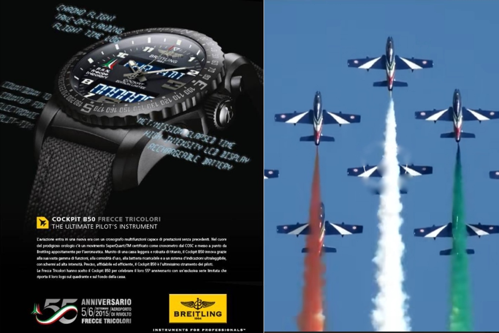 Breitling Cockpit B50 Frecce Tricolori ad