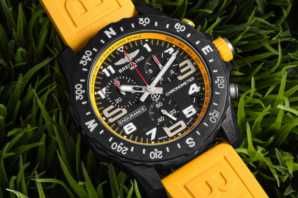 The Breitling Endurance Pro 44 with yellow accents, ref. X82310A41B1S1, would be a great "beater" in a $25k collection