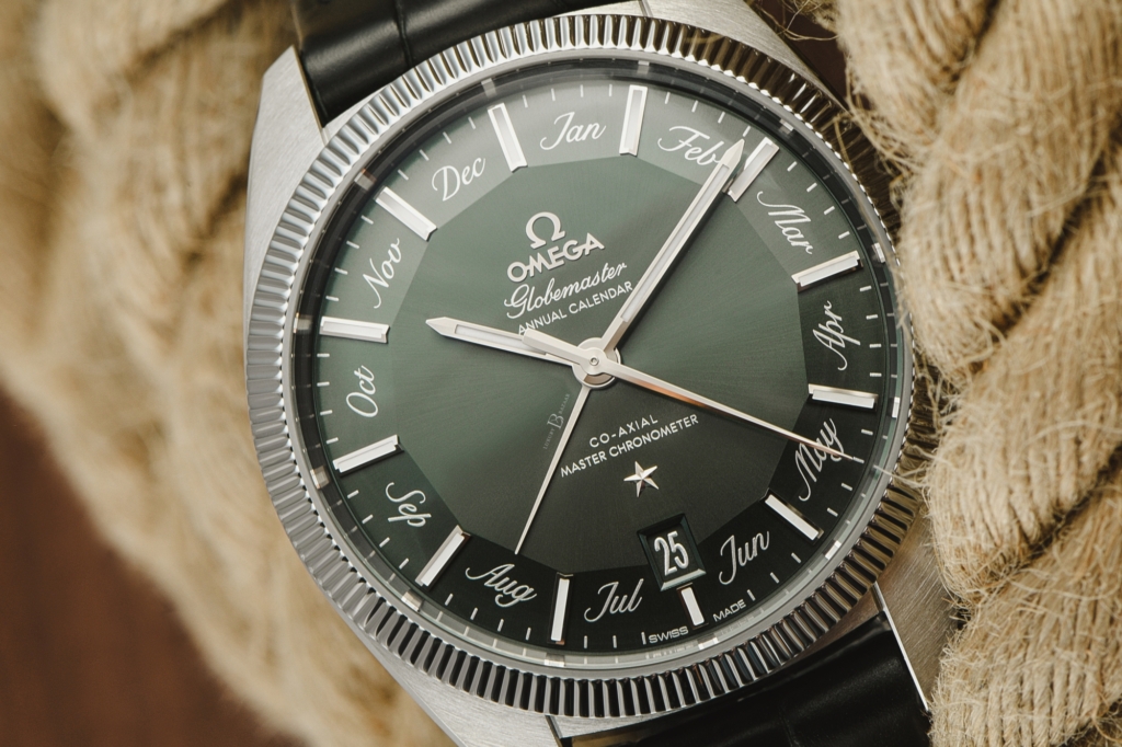 The steel and two-tone annual calendar models are powered by caliber 8922
