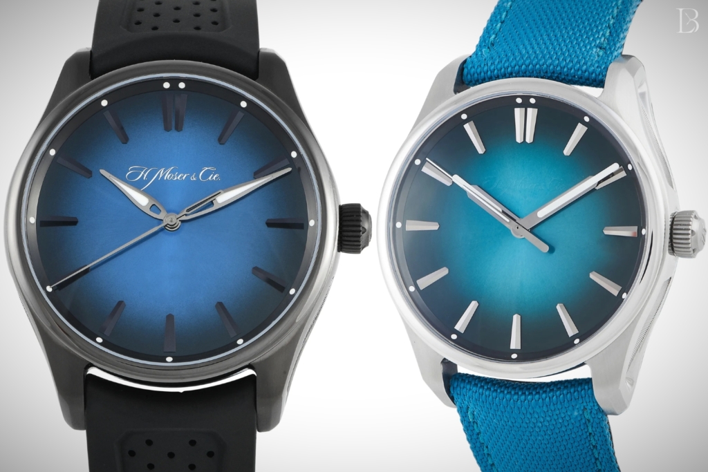 Either of these two H. Moser Pioneers would make tasteful cornerstones of a $25k watch collection.