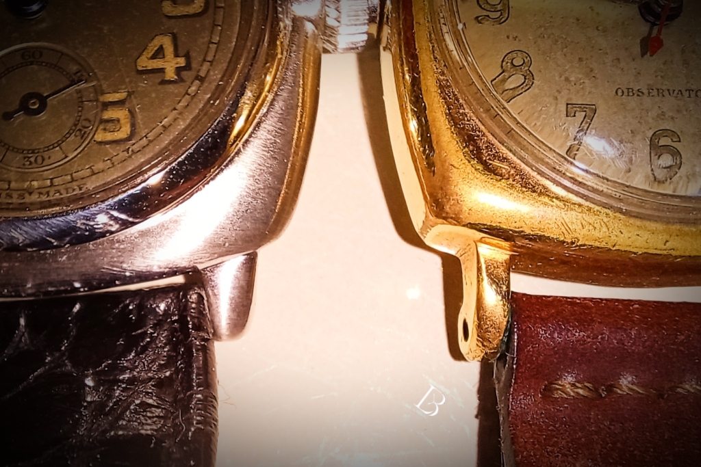 Two vintage Rolex models with straight lugs (ref. 2081 and 3386)