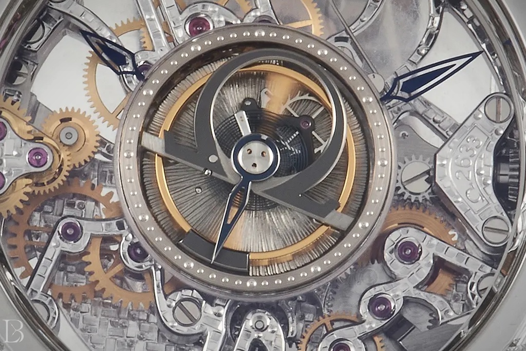 Omega De Ville tourbillon close up