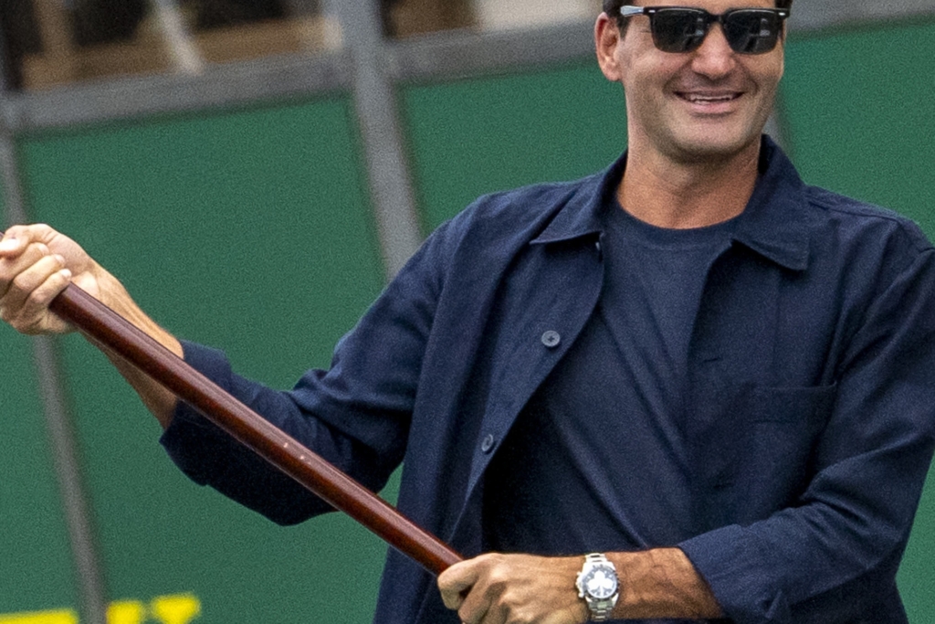 Roger Federer wore a Rolex Le Mans to start Le Mans in 2025