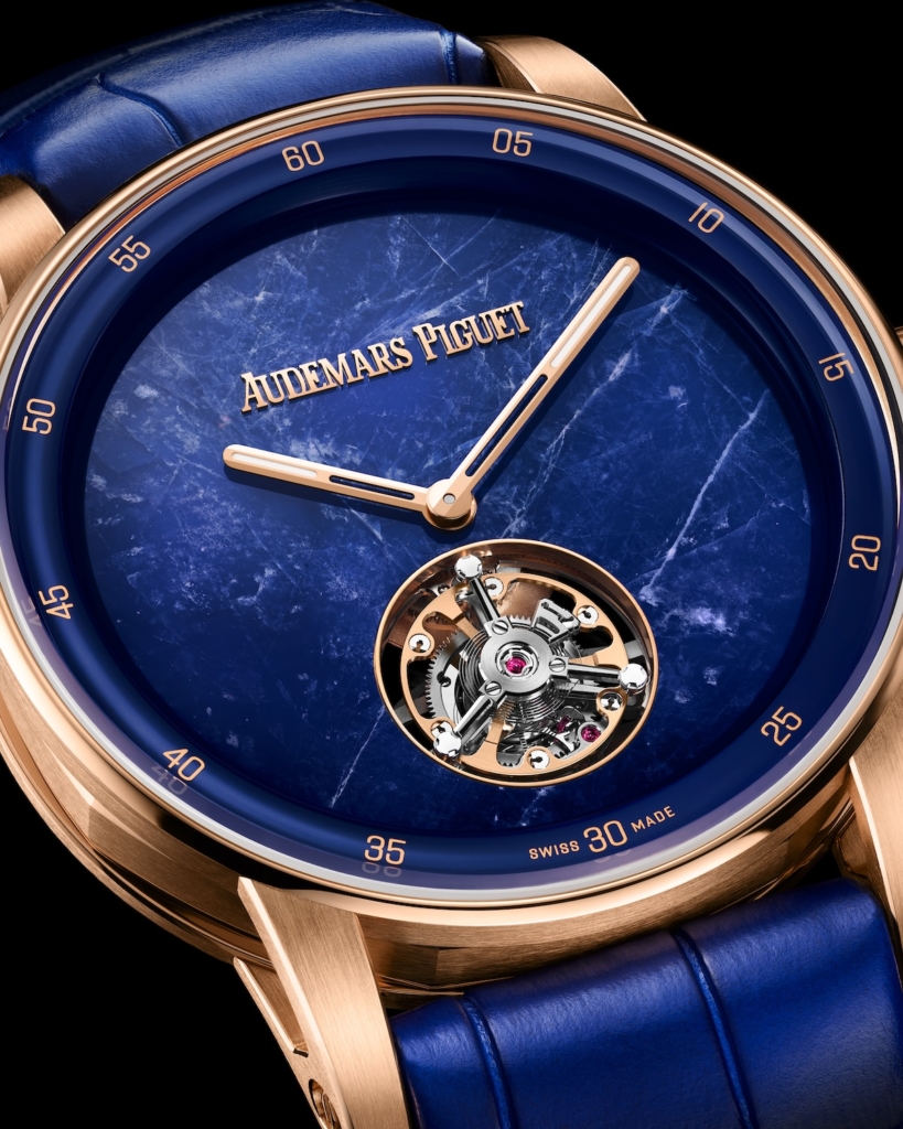 Pink gold Code 11.59 with a blue sodalite dial ref. 26665OR.OO.D349CR.01