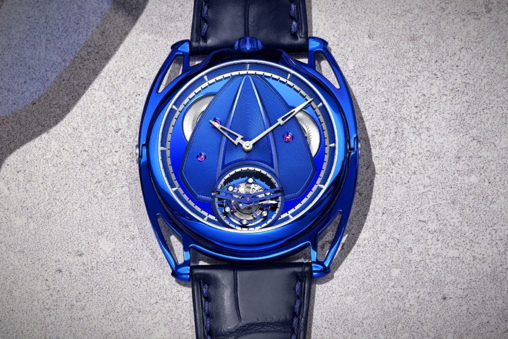 De Bethune released the Kind of Blue Tourbillon ref. DB28XSTB at Gemeva Watch Days 2025.