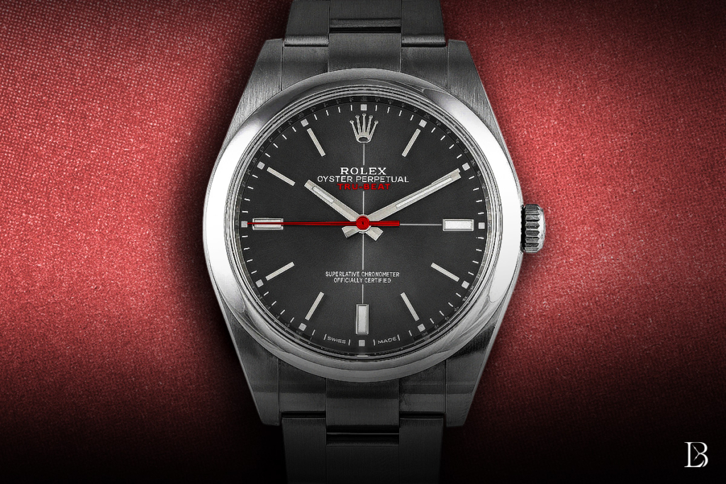 Artist's rendering of what a modern Rolex Tru-Beat could look like.