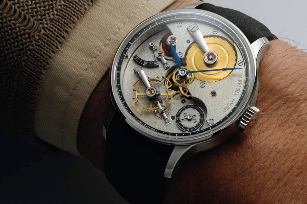 Wrist shot of the 2025 Greubel Forsey Hand Made 2