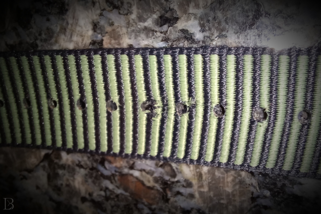 Showing some fray at the holes