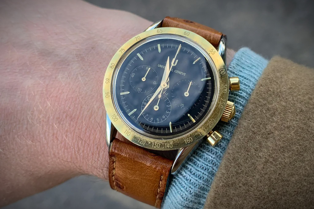 Two-tone Universal Geneve Compax 1950 circa 1990s (ref. 284.485)