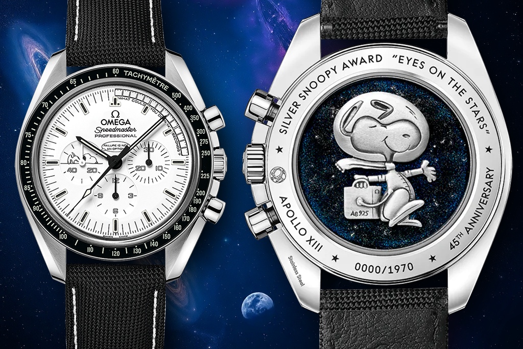 Omega Speedmaster white dial Snoopy