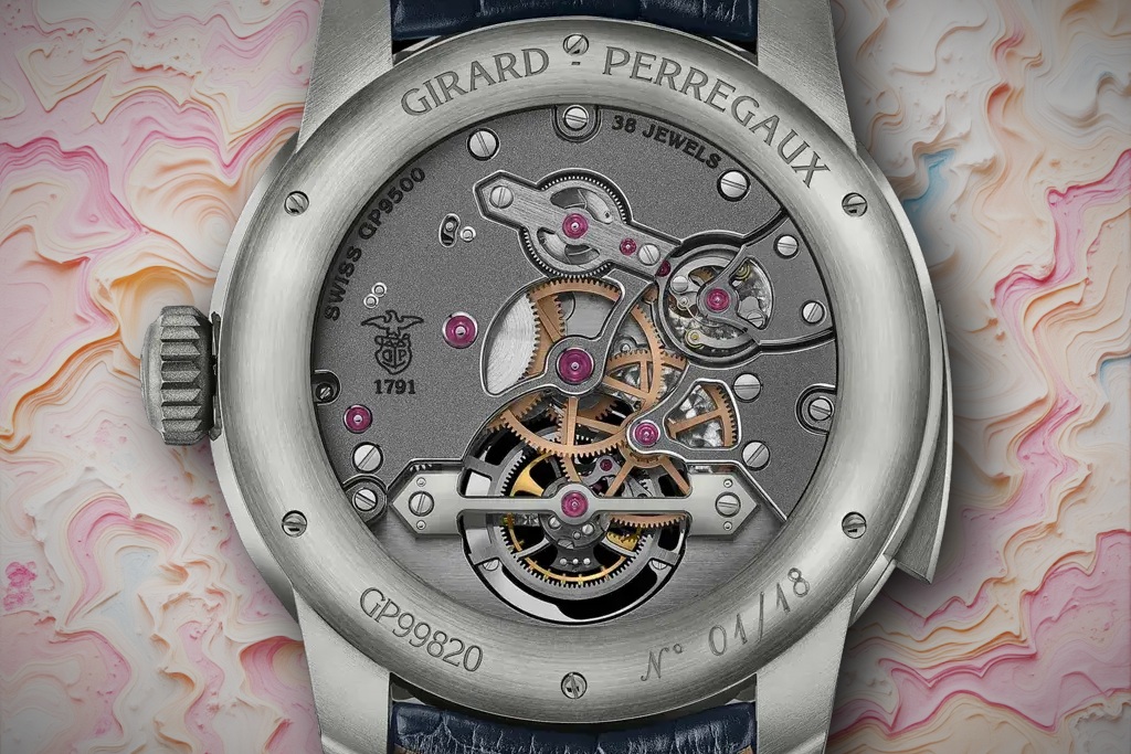 Caliber GP09500 powers the Minute Repeater Tourbillon With Bridges "Japan Edition" 99820-21-3226-5GC. Photo: Girard-Perregaux
