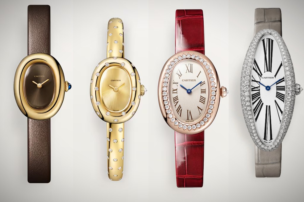Four Cartier Baignoire variants