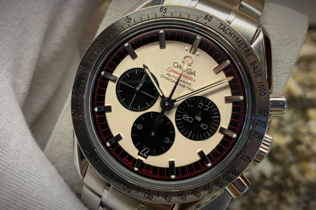 Omega Speedmaster Schumacher Legend white (panda) dial