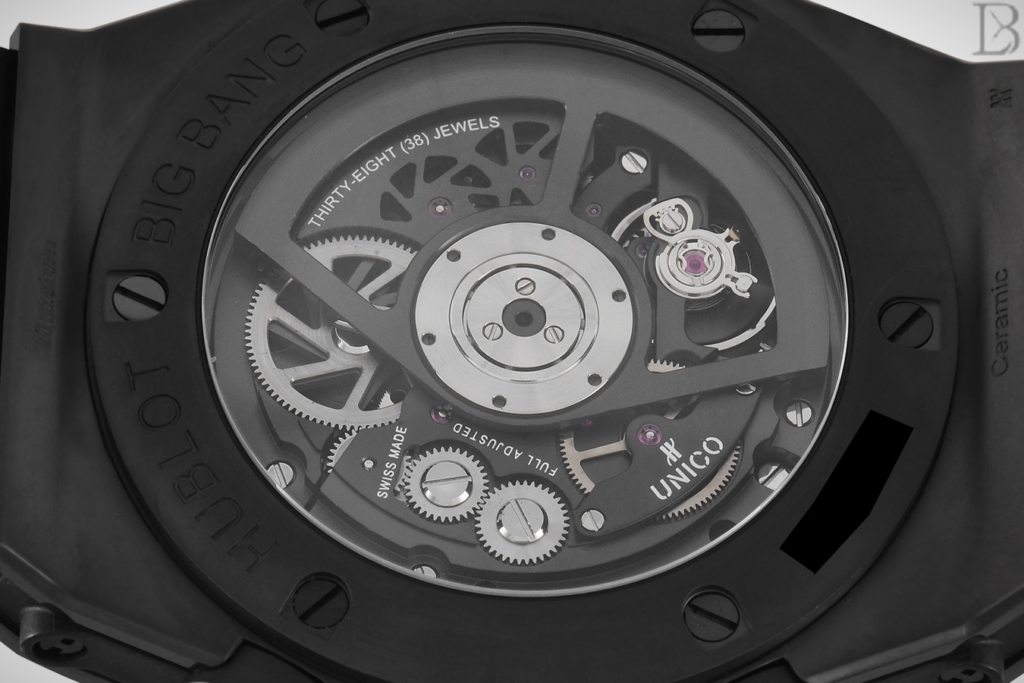 HUB1242 UNICO movement as seen in the Hublot Big Bang UNICO Magic Gold ref. 411.CM.1138.RX
