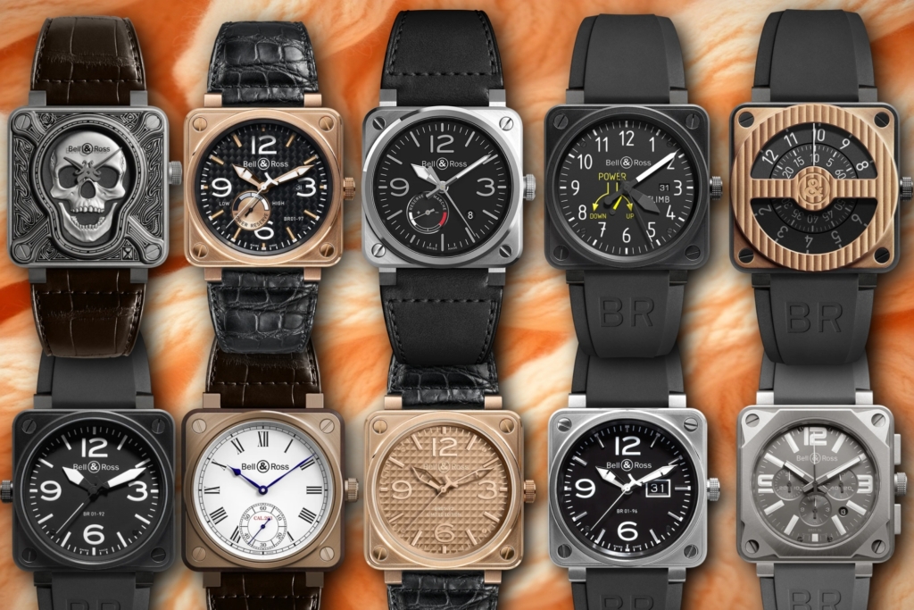 Various Bell & Ross BR 01 models