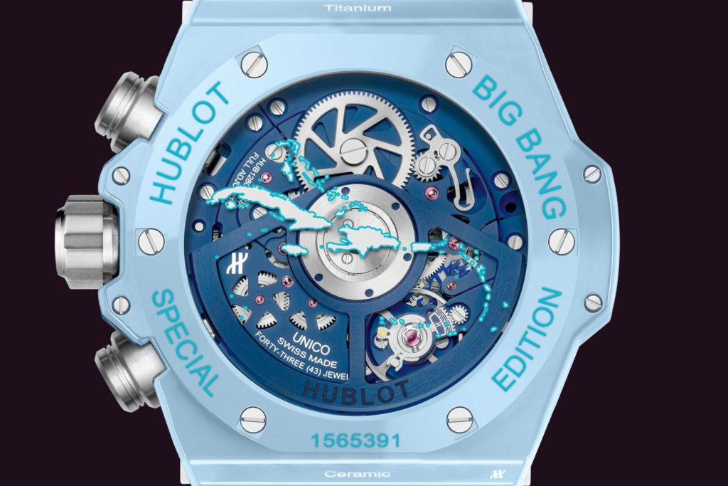2025 Hublot Big Bang Unico Blue Ceramic Caribbean caseback