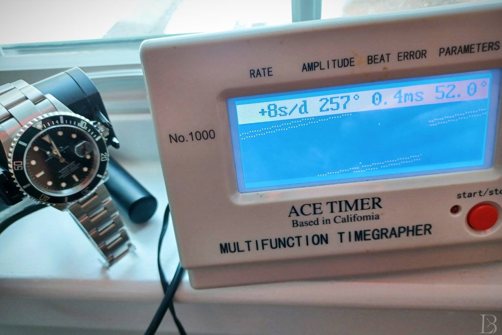 Rolex Submariner Date ref. 16610 on timegrapher