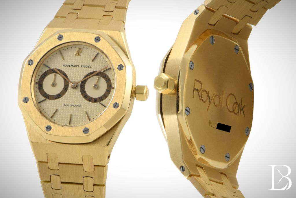 Audemars Piguet Royal Oak Day Date Owl in yellow gold, ref. 5572BA