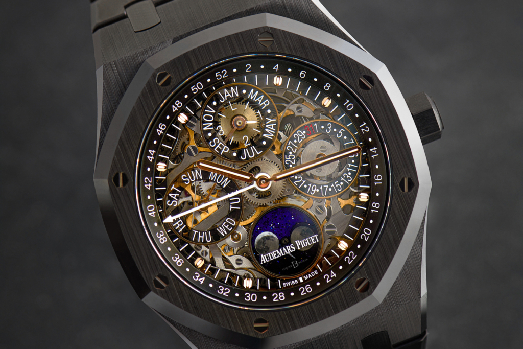 Audemars Piguet Royal Oak Perpetual Calendar Openworked in black ceramic, ref. 26585CE.GG.1225CE.01