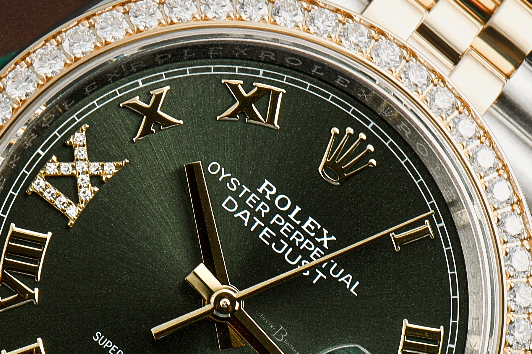 Rolex Datejust 36 ref. 126283RBR with olive dial
