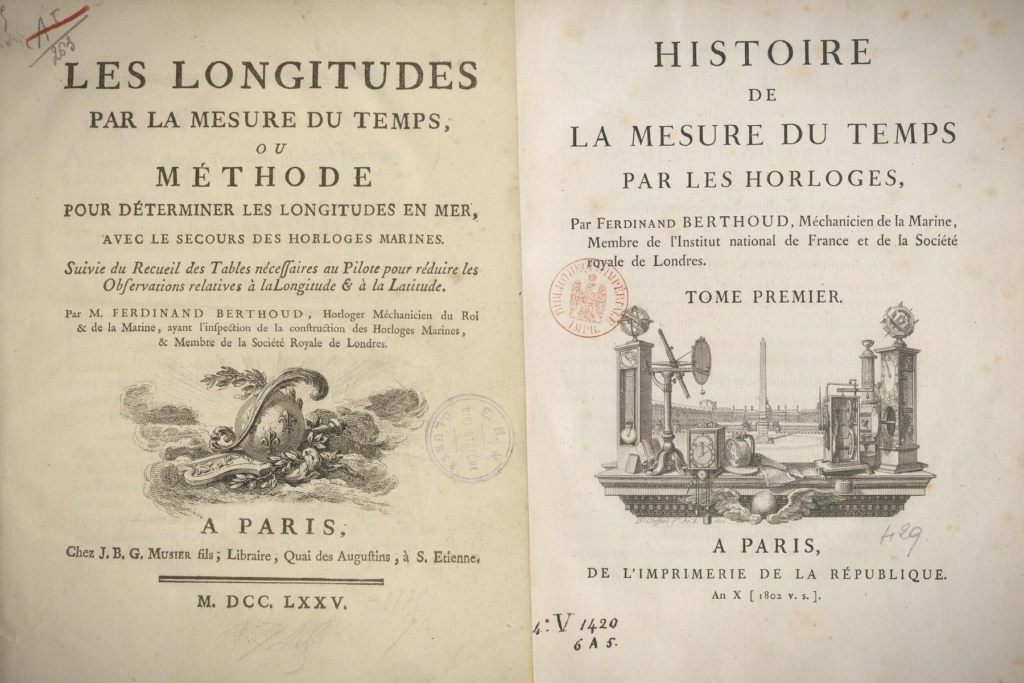 Ferdinand Berthoud's 1773 book about marine chronometry