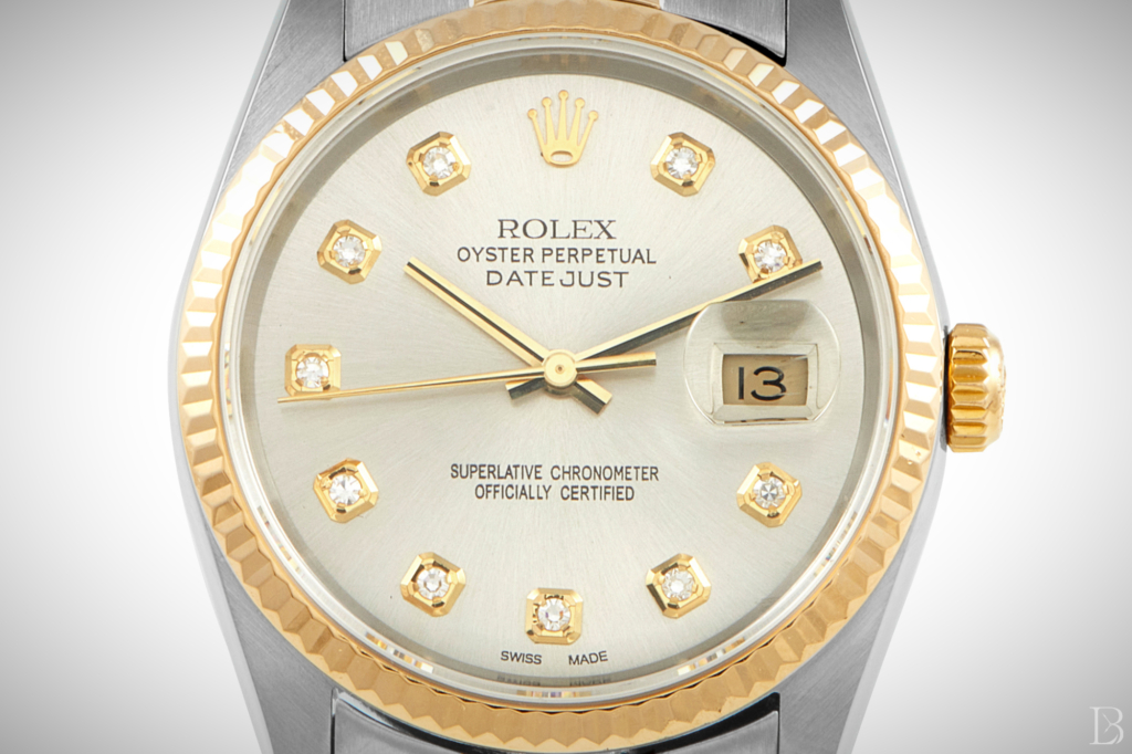 Rolex Datejust ref. 16233 with custom diamond dial