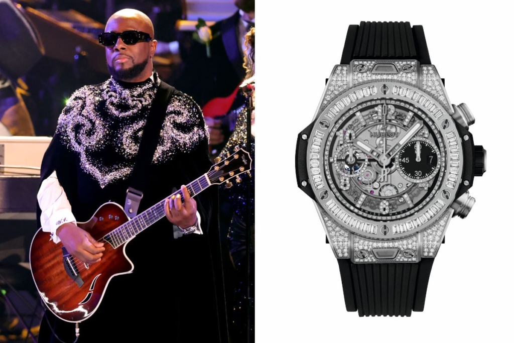 Wyclef Jean wearing Hublot