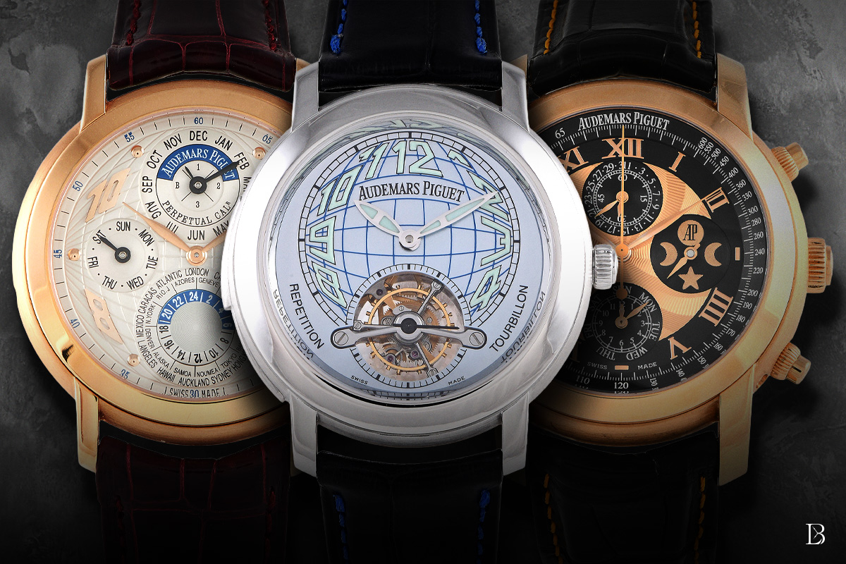 Three exotic Jules Audemars watches